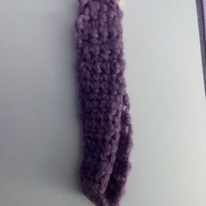 Handmade Purple Knit wristlet key chain - Women Accessories